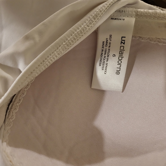 White one piece bathing suit - Picture 3 of 3